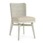 Francis Side Chair - Whitewash/Cream Leather