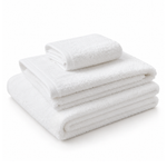 H by Frette Simple Border Bath Collection, White