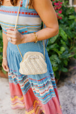 Natural Raffia Clutch, Small