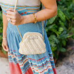 Natural Raffia Clutch, Small