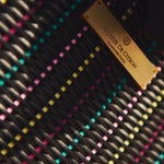 Black Cay Bag with Gold Strap