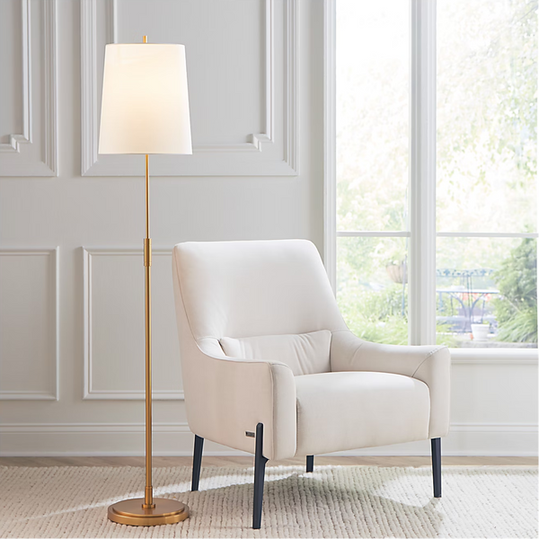 Beckham Classic Floor Lamp, Burnished Brass