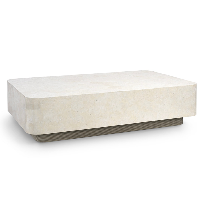 Dakota Rectangular Coffee Table - White, 60"W x 35"D