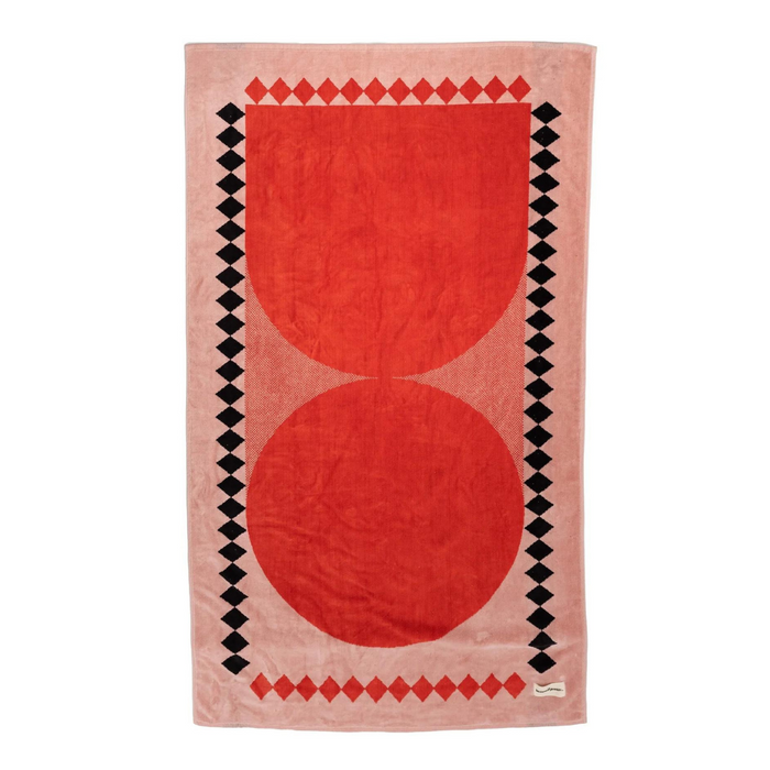 Beach Towel, Pink Diamond