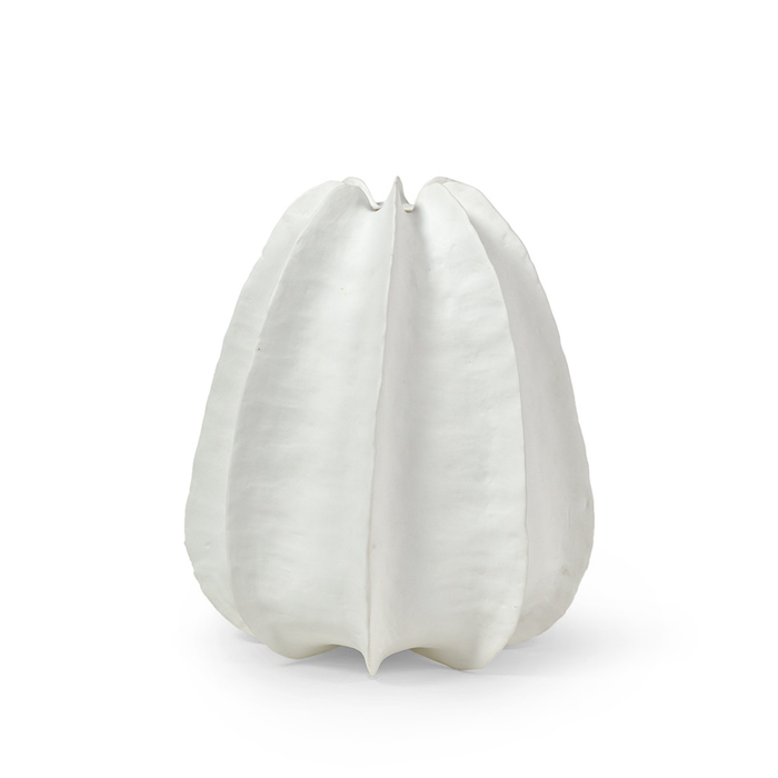 Keiko Vase - White, 14"H