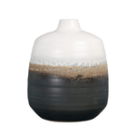 Ombre Tone Ceramic Vase, 7.5"H