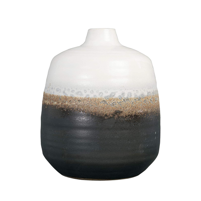 Ombre Tone Ceramic Vase, 7.5"H