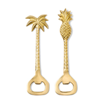 Crawford Polished Gold Bottle Opener, S/2