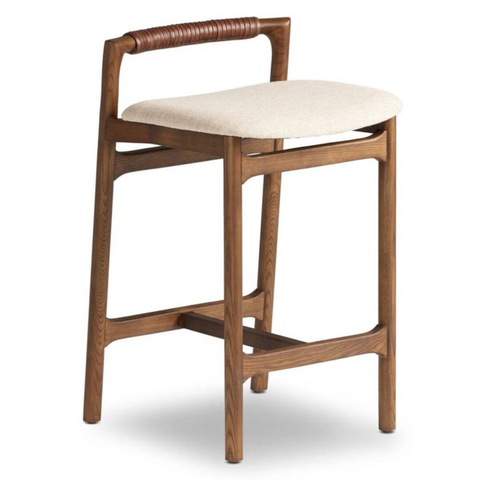 Baden Counter Stool, Alcala Wheat Performance Fabric