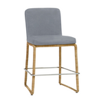 Stillwater Counter Stool - Blue Slate Fabric
