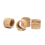 Carmelo Natural Napkin Ring, S/4