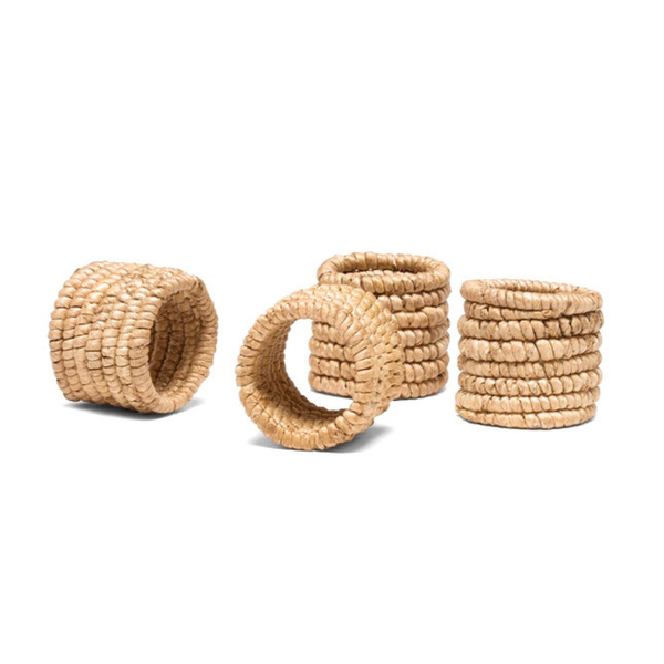 Carmelo Natural Napkin Ring, S/4