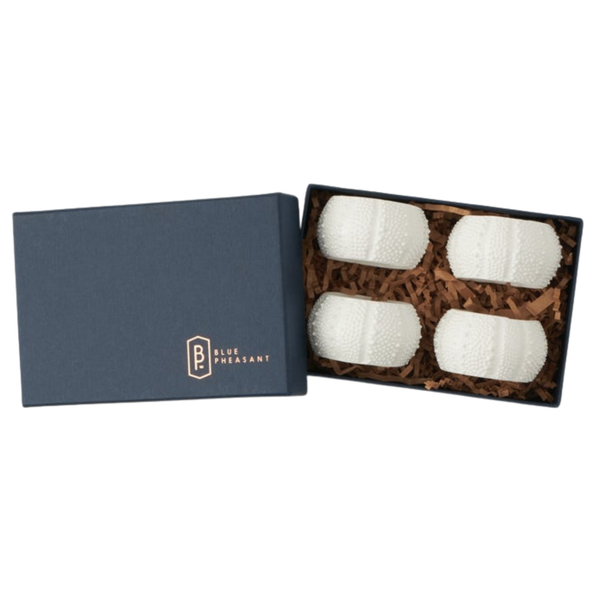 Marina White Sea Urchin Napkin Rings, S/4