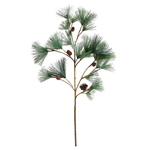 Faux Pine Needle Stem with Pinecones, 38"