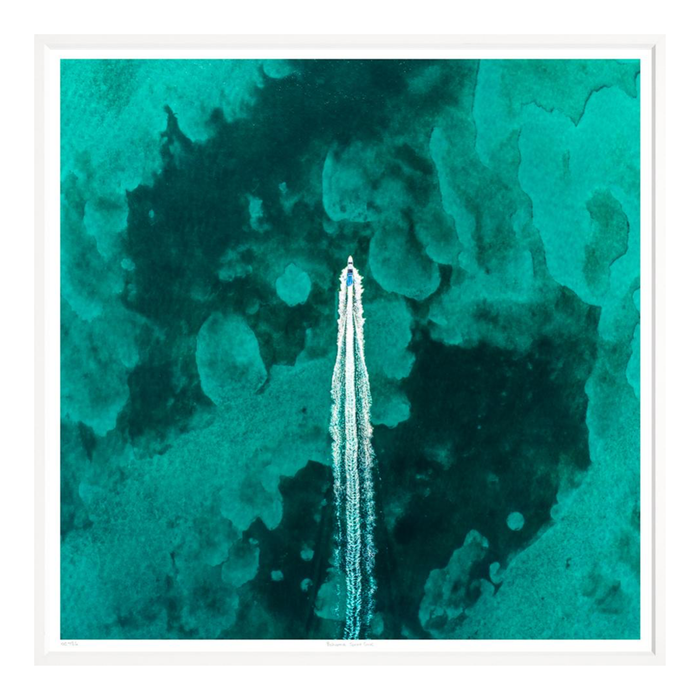 Bahama Speed Boat, 28" x 28"