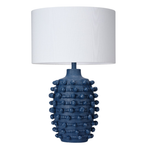 Leah Table Lamp, Navy Resin, 27" H