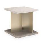 Cape Verde End Table, Lucent Bronze Metallic, Sabbia, 23"W x 23"D x 23"H