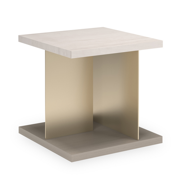 Cape Verde End Table, Lucent Bronze Metallic, Sabbia, 23"W x 23"D x 23"H