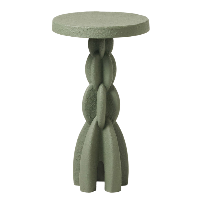 Julius Accent Table, Desert Sage Resin, 14" Dia
