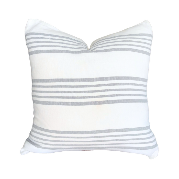 Light Runway Pillow - Grey, 22" x 22"