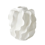 Folios Vase, Matte White, 11.75" H