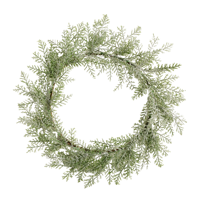 Snowy Wreath Charger, Set of 4