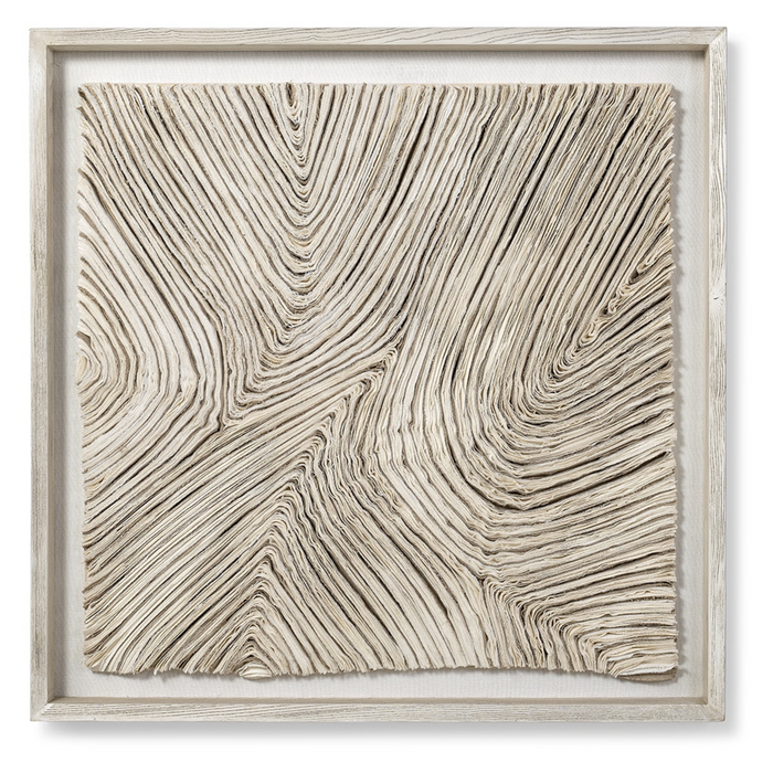 Harlowe Wall Decor Square, White, 41" x 41"