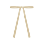 Beige Velvet Ribbon Bow, 5"