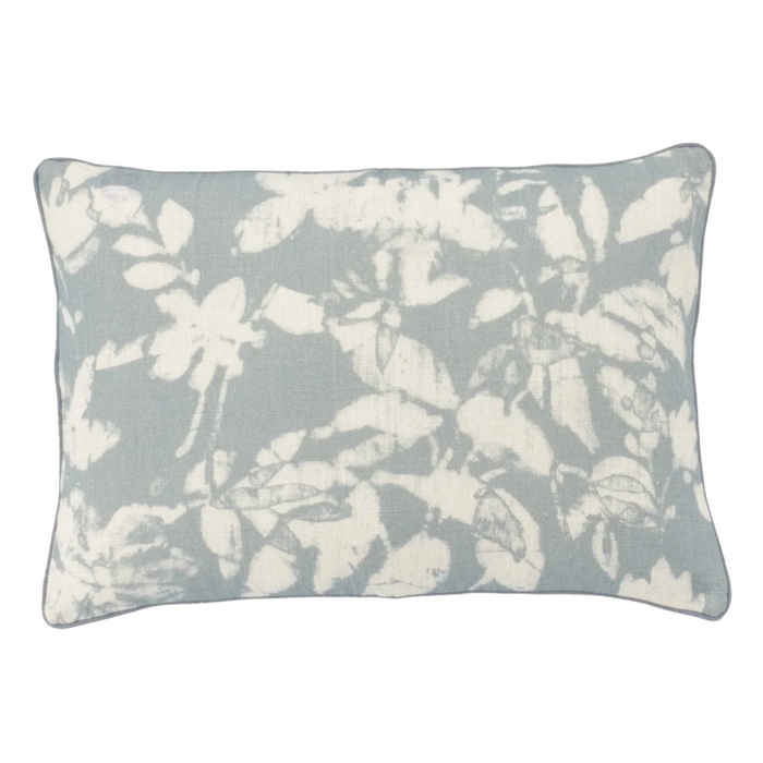 Helen Decorative Pillow, Pewter Blue, Lumbar, 16" x 24"