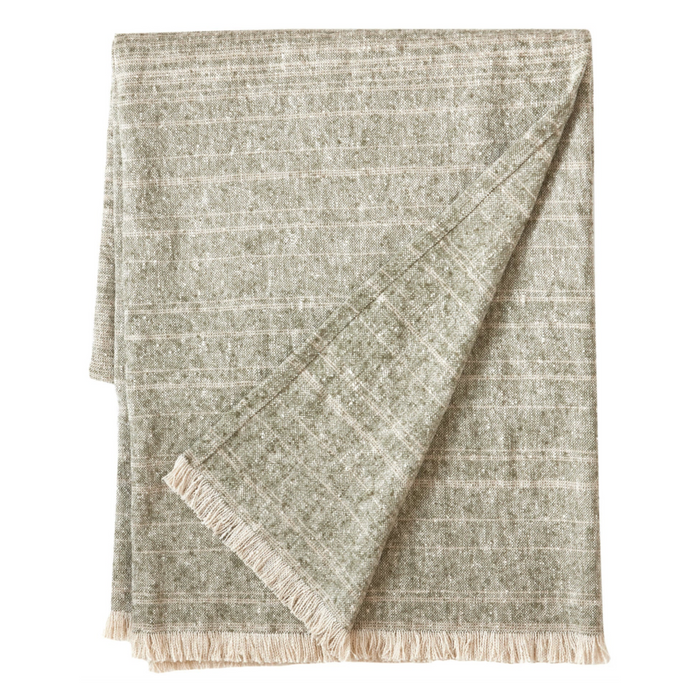 Oliver Ombre Throw, Sage