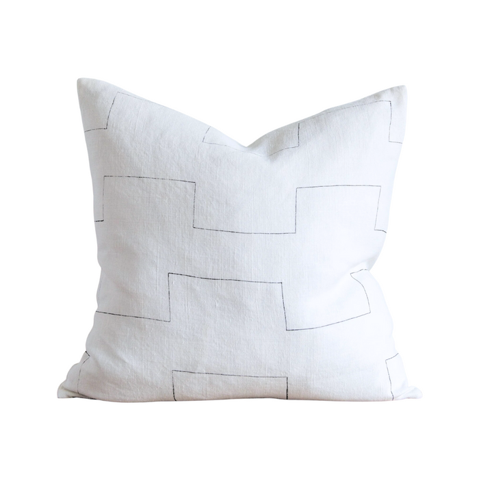 Harbor Light Charcoal Pillow 22" X 22"