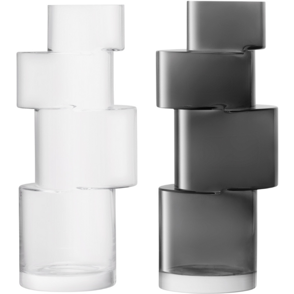 Tiered Vase Large, 13.75"H, 2 Colours