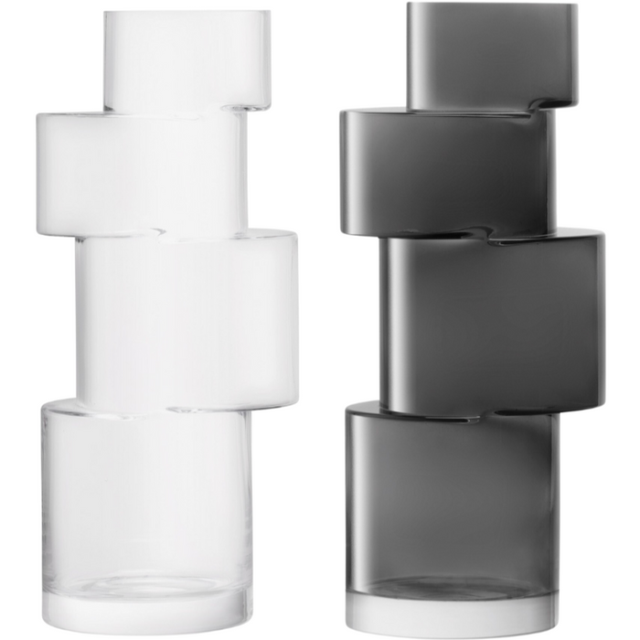 Tiered Vase Large, 13.75"H, 2 Colours