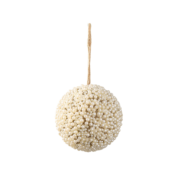 Pearl Beaded Ball Ornament