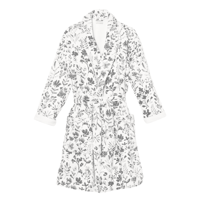 Botanical Pewter Bathrobe, 2 Sizes