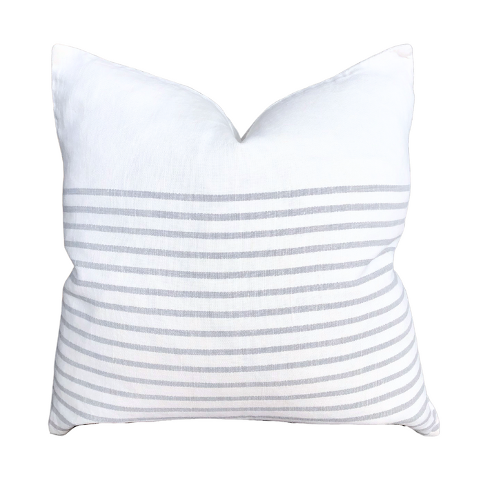 Three Quarter Stripe - Grey, 22" x 22"