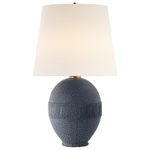 Toulon Table Lamp - Beaded Blue, 27.25"H