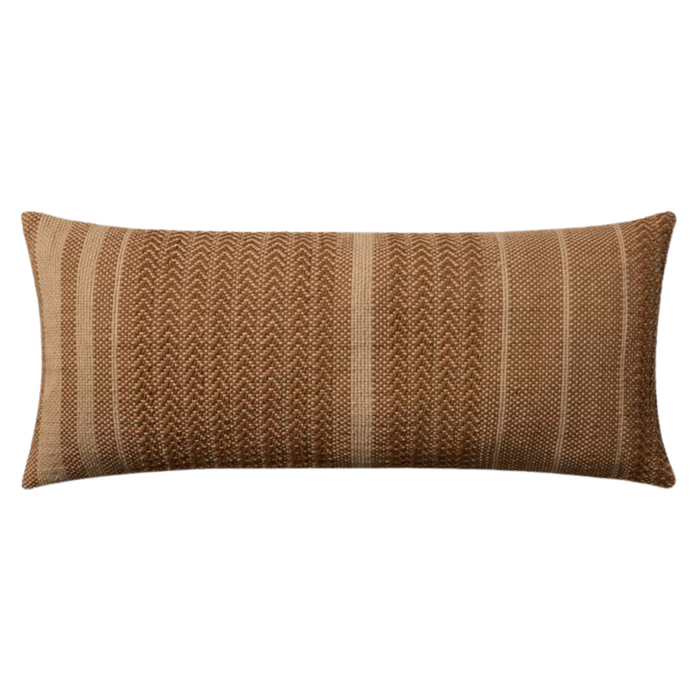 Blair Pillow, Brown, 13" x 35", PAL0058, Amber Lewis x Loloi
