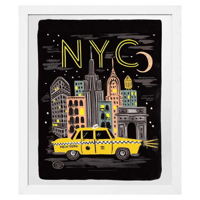 Bon Voyage NYC Framed Print, 8" x 10"