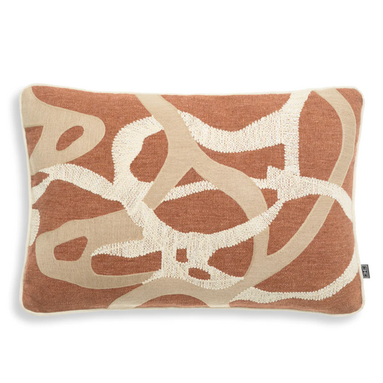 Saphira Lumbar, Orange/Natural, 23.62″ x 15.75″