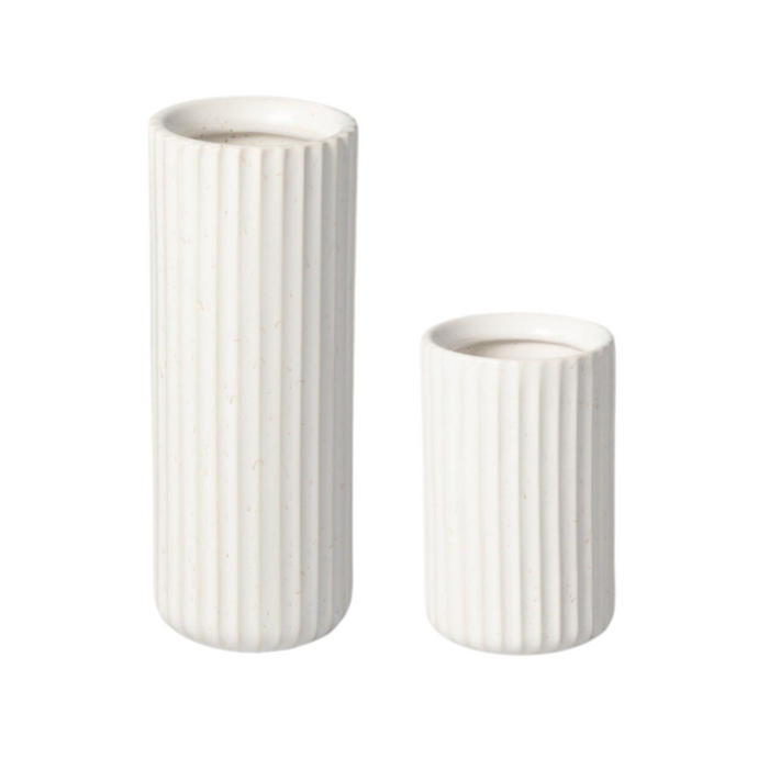 Bud Vase, Speckled White, Available in 2 Sizes