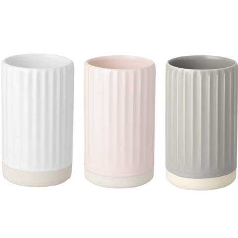 Ribbed Vase, Available in 3 Colours