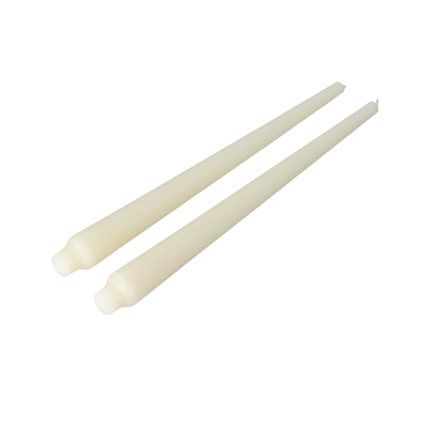 Cream Taper Candles, Set of 2, Tall