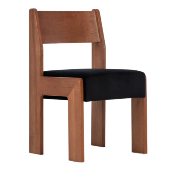 Reka Side Chair, Amber/Black