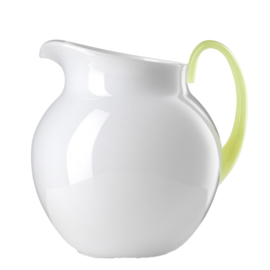 Pallina Pitcher, White Opal/Fluorescent