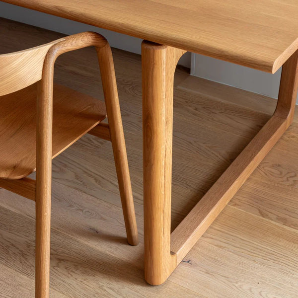 Hover Dining Table, Light Oak, 75"W