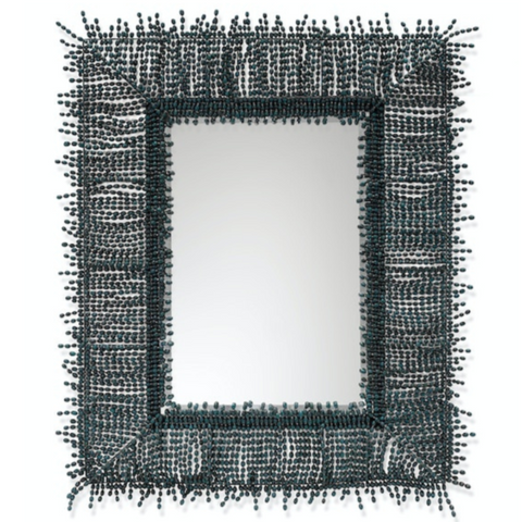 Amaya Beaded Mirror, 53" x 49.5"