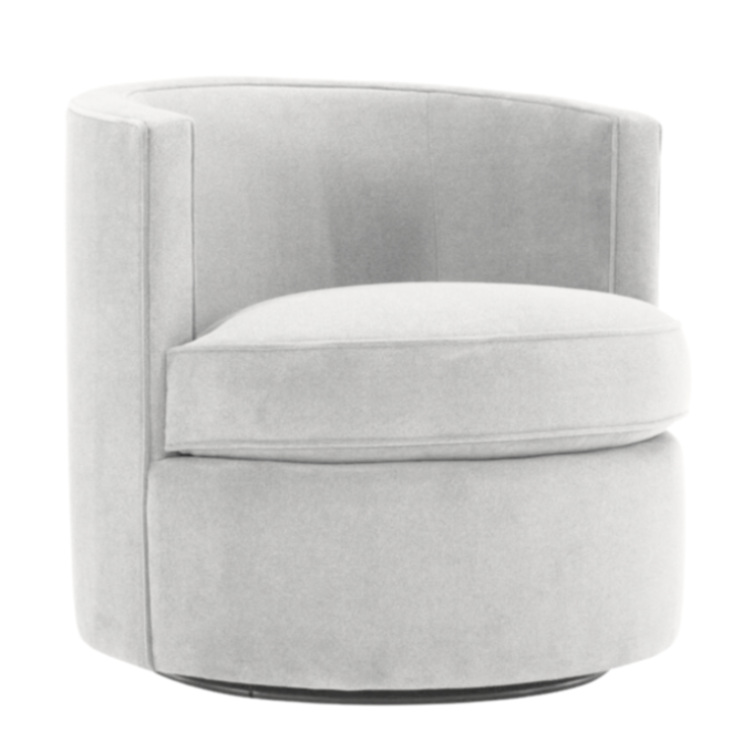 Fleur Fabric Swivel Chair,  Fabric: 5547-002 C