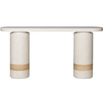 Alba Console Table, White Agate, 64"W x 14"D x 32"H