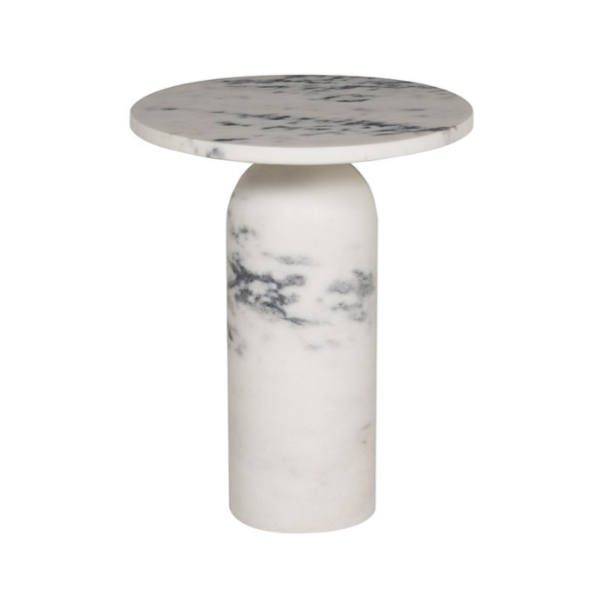 Canyon End Table, Ambaji White